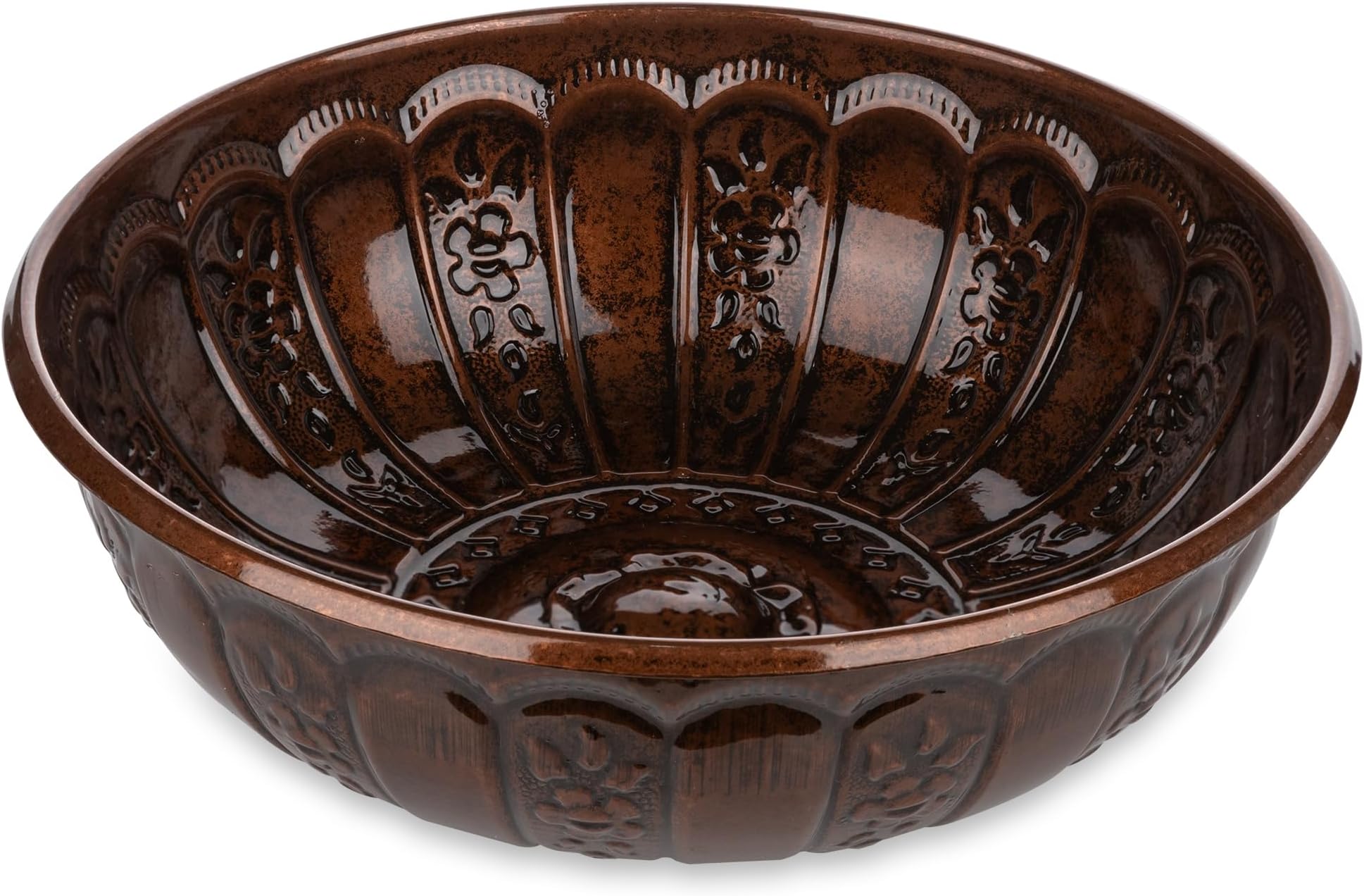 Alisveristime 1.06 Qt Turkish Hammam Bath Bowl, Traditional Metal Construction, Diameter 7.87", Height 2.36" - Multiple Colors Available (Copper)