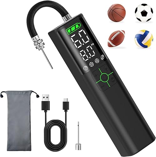 Z10 Electric Ball Pump for Sport Ball,2000mAh 15 PSI Portable Automatic Air Pump Fast Ball Inflator with 2 Needles,Precise Pressure Gauge for disponible en Yaxa Costa Rica