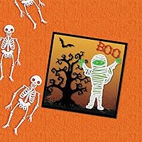 Vista 3 de Juego de troqueles de momia de Halloween para hacer tarjetas, juegos de troqueles de corte de murciélagos de Halloween, 31 de octubre, plantillas