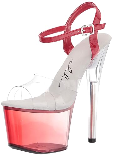 Ellie Shoes womens Stiletto Sandal Heeled Sandal - 6 - Red