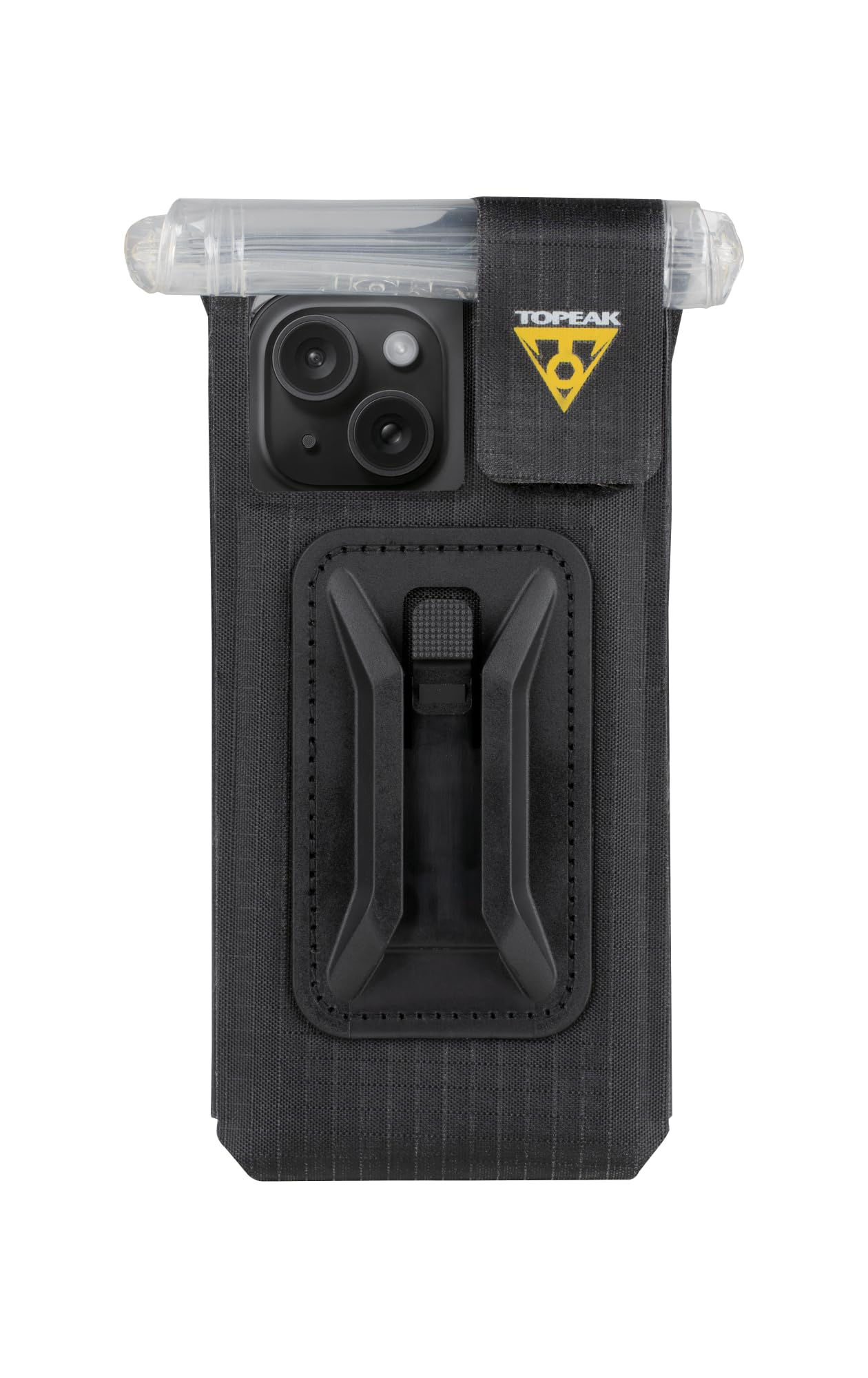 Topeak Drybag na telefon pasuje do ekranu o przekątnej do 6,1 cala, wodoodporne etui na telefon do użytku na rowerze, czarne