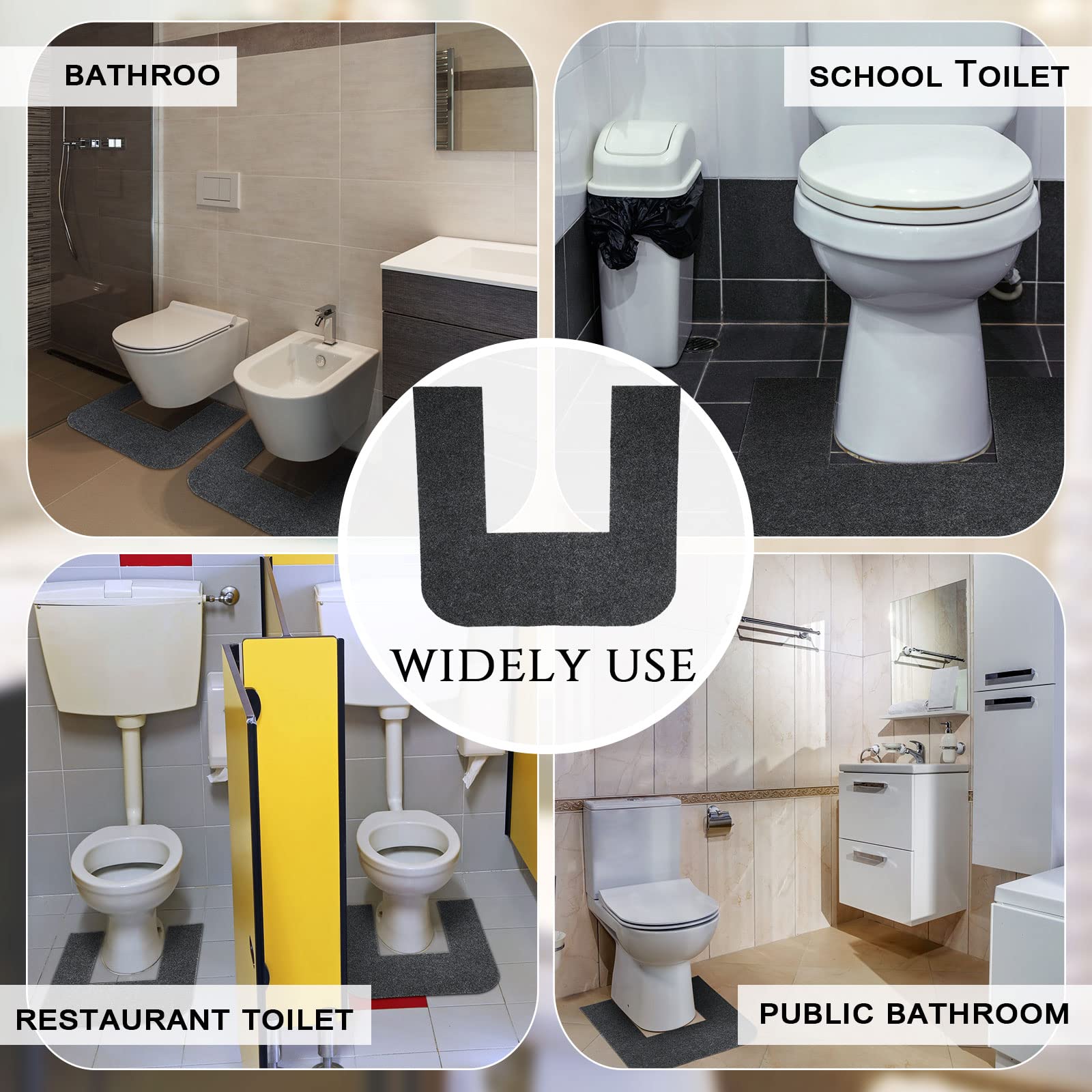 Disposable Toilet Mats - Protect Floors & Reduce Mess -7