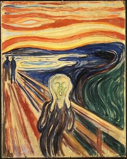 EDVARD MUNCH `the scream' Classic CANVAS ART PRINT Poster"" Paintings Oil Painting Original Drawing Photo Wall (12x16inch NO Framed)