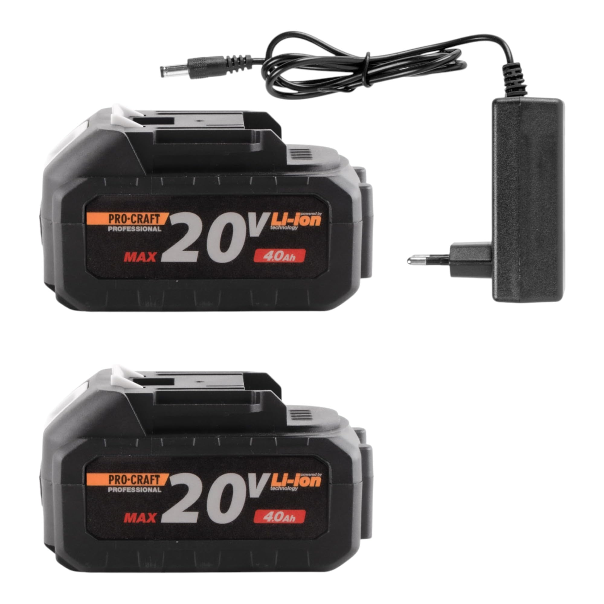 Procraft ATA-40/2 akumulatorowa podkaszarka 40 V (2 x 20 V) 220 mm bezszczotkowa + 2 x akumulator 4,0 Ah + ładowarka