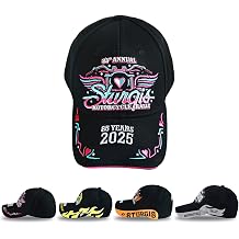Classic Baseball Cap Motorcycle Rally Cap Athletic Hat Unisex One Size Adjustable