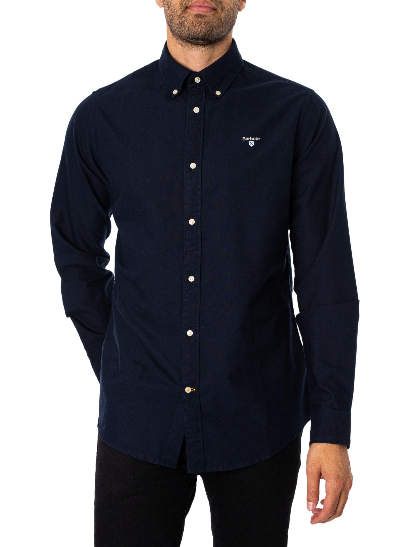 Barbour Men's Navy Tailored Oxford Shirt - M