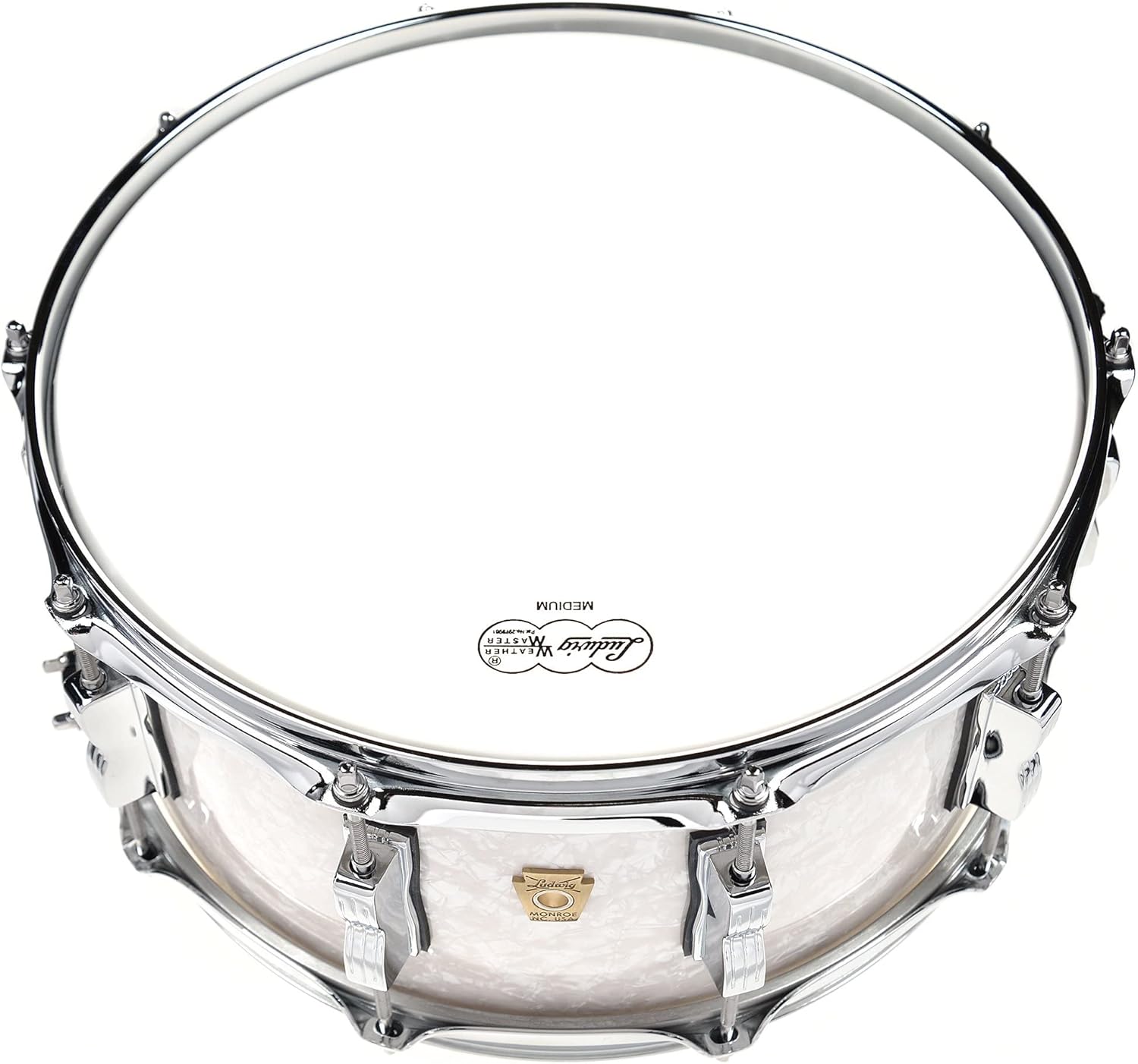 Ludwig Classic Maple Snare Drum - 6.5x14" - White Marine Pearl (LS403XX0P)