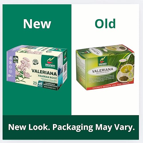 Miniatura 7 de Hanan Valeriana Root Tea Valeriana  25 bolsas de té de hierbas de raíz de valeriana del Perú  Suplemento calmante de la naturaleza para la