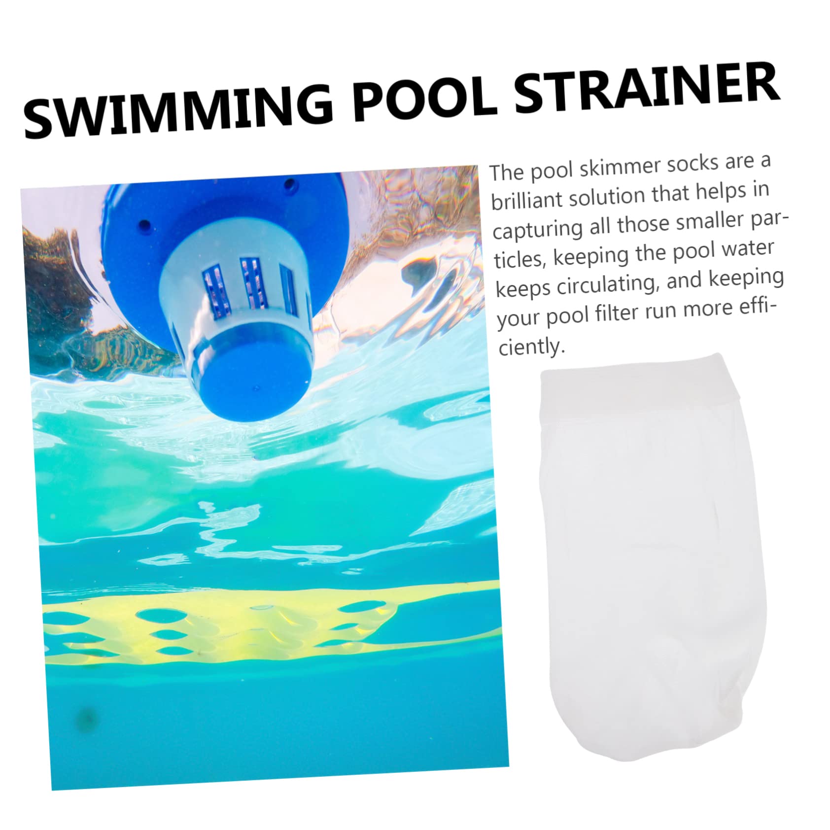 TOYANDONA Accesorios De Repuesto para Calcetines De Filtro De Piscina Cesta para Piscina Calcetines para Piscina Skimmers Colador De Piscina Skimmer De 8 Piezas x 4