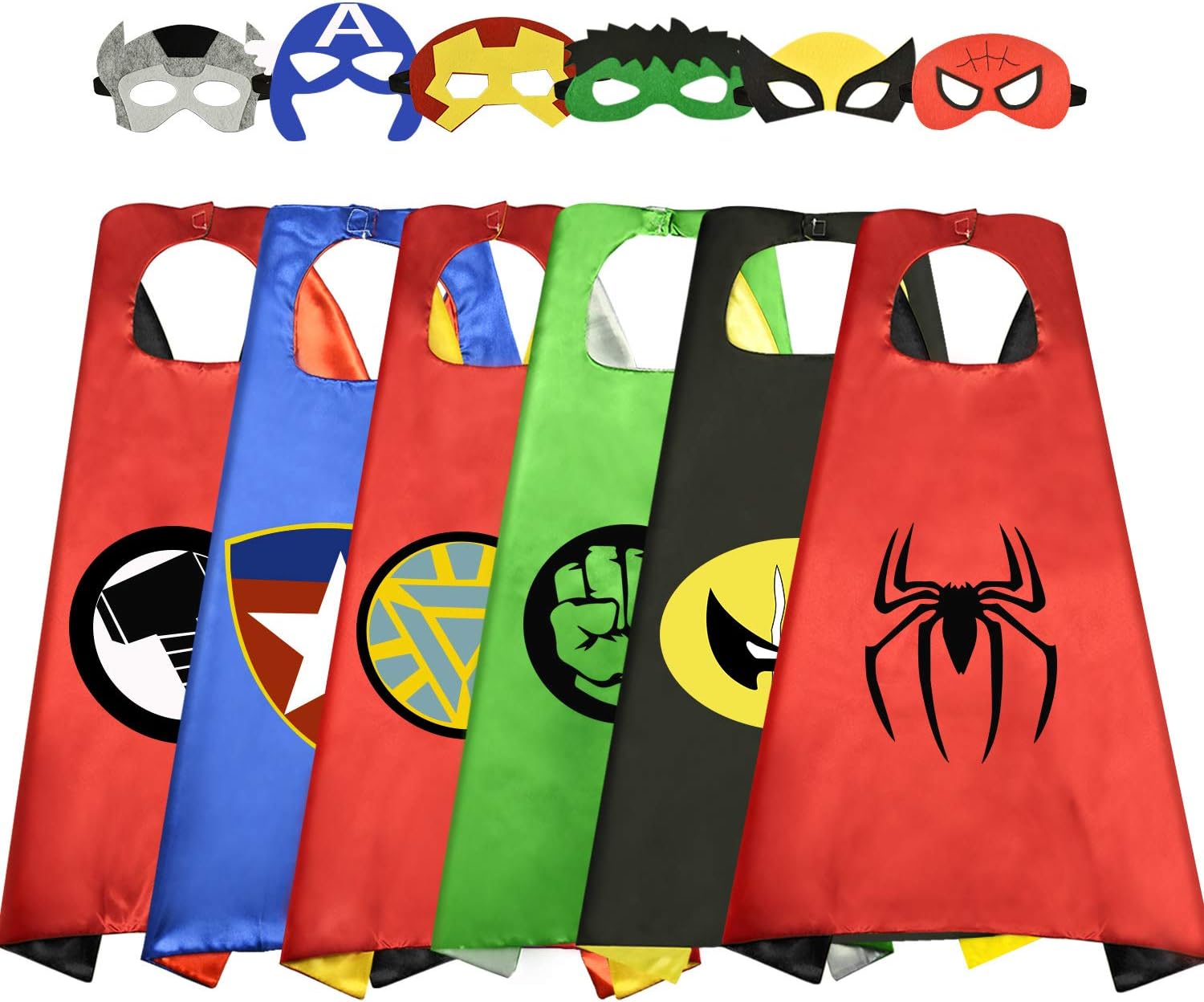 Tisy Fun Cool Cartoon Satin Capes for Kids - Best Gifts