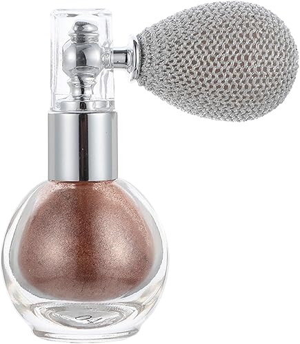 Spray Mujeres Maquillaje Cuerpo Cabello Iluminador Pulverizador Brillo Brillo Polvo Maquillaje Cuerpo Polvo Purpurina Cobre