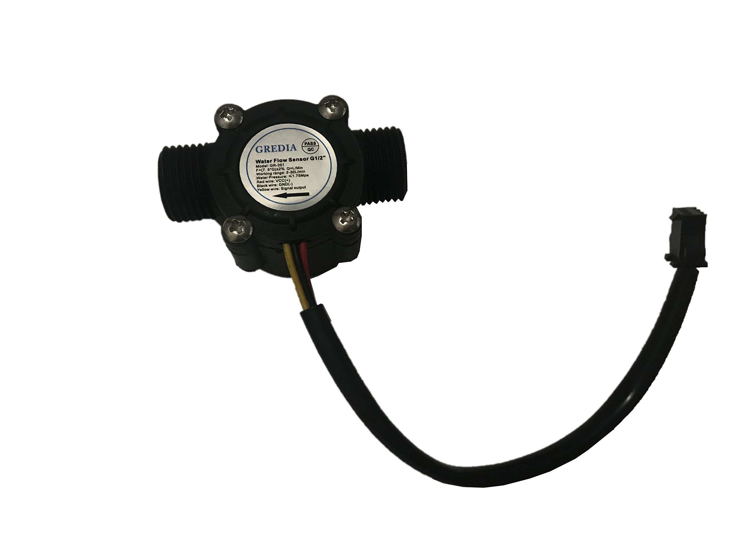Controlador de agua con pantalla LCD digital y sensor de flujo