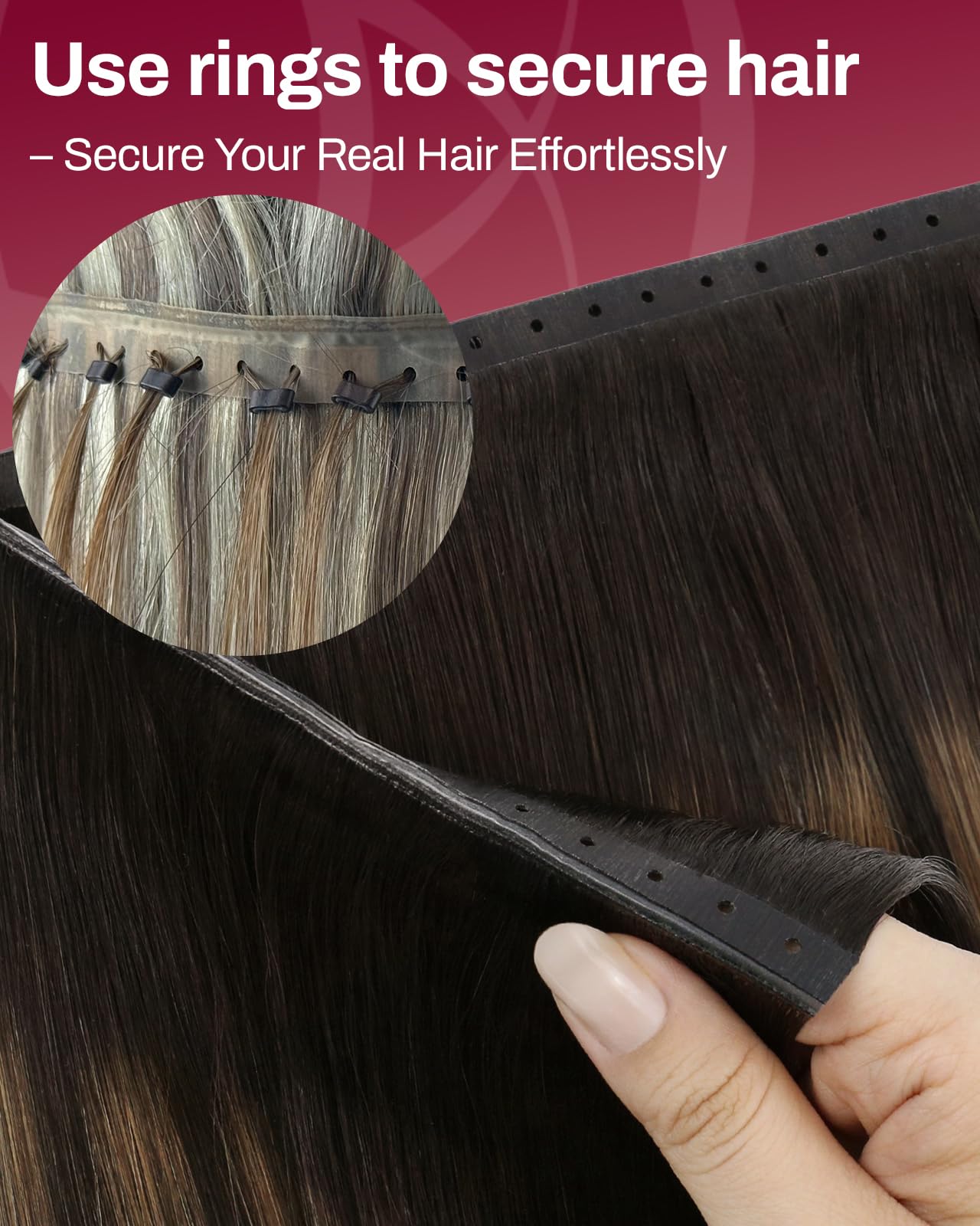 Moresoo Weft Hair Extensions Real Human Hair Medium Brown Highlighted Platinum Blonde Sew in Human Hair Extensions Brown to Blonde Full Head Remy Straight 18 Inch 100g/Pack #P6/60 — view 154