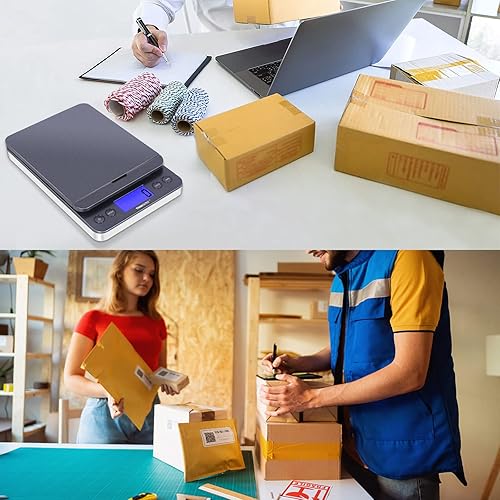 Miniatura 7 de THINKSCALE Báscula de envío báscula postal con retención y tara báscula para paquetes pantalla LCD báscula de correo báscula de envío para pequeñas