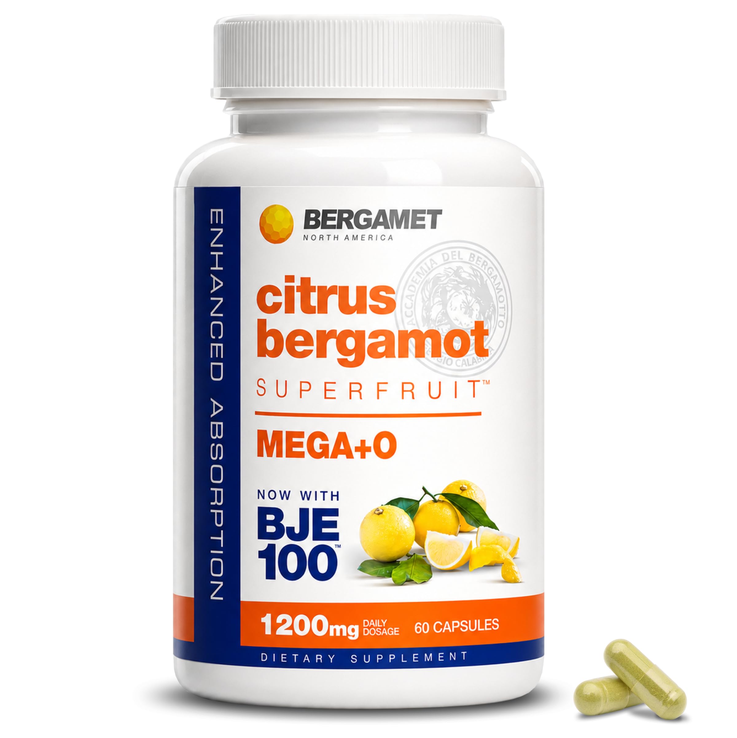 BergaMet Citrus Bergamot Supplement 1200mg 80% Polyphenols - 120 Capsules — Amazon image 7
