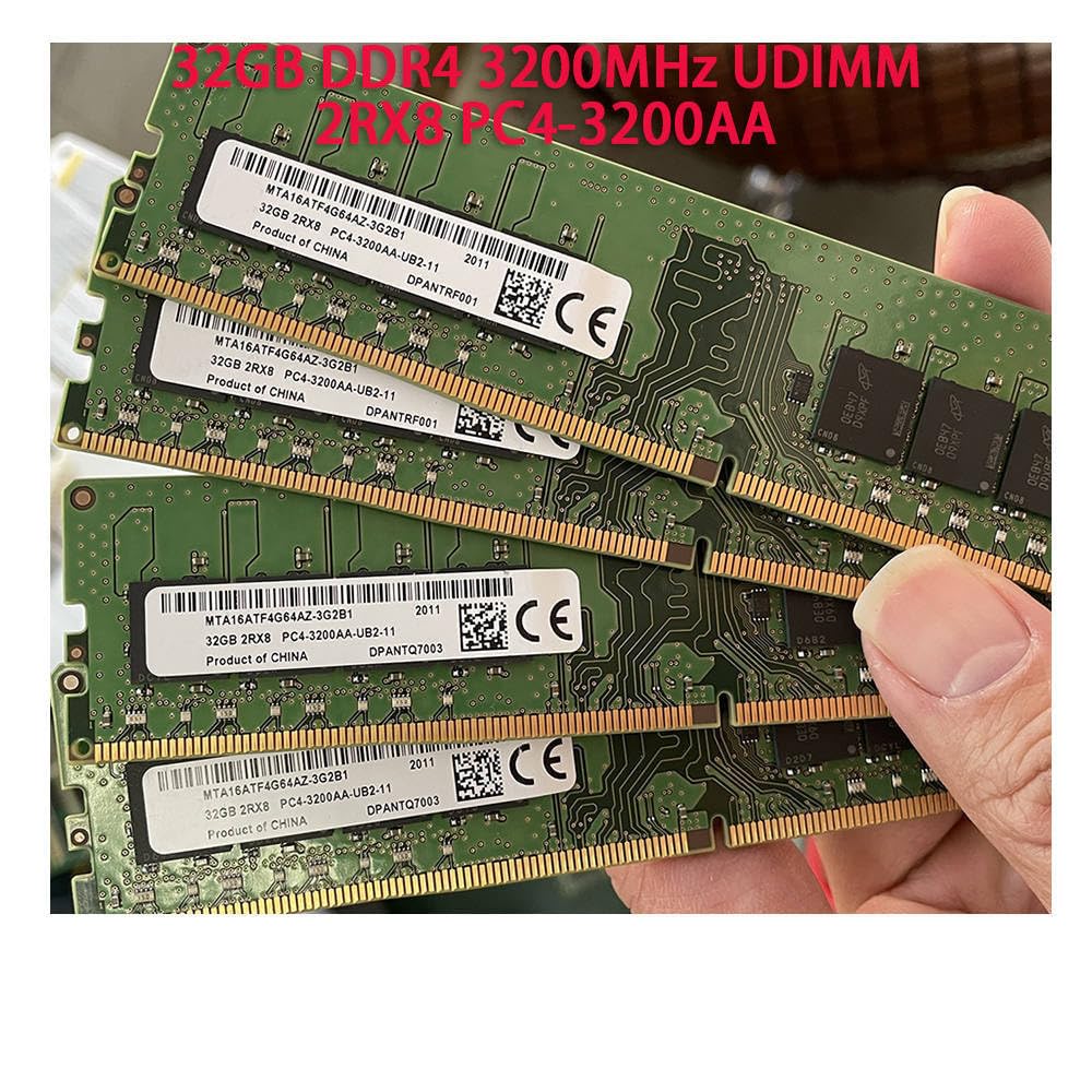 32GB DDR4 3200MHz UDIMM RAM 2RX8 PC4-3200AA para MT MTA16ATF4G64AZ
