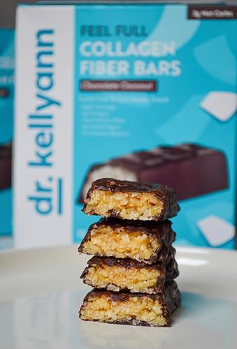 Miniatura 5 de Barra de fibra de colágeno keto de Dr. Kellyann, alta fibra, baja en carbohidratos, sin gluten, sin OMG y sin edulcorantes artificiales, bocadillo
