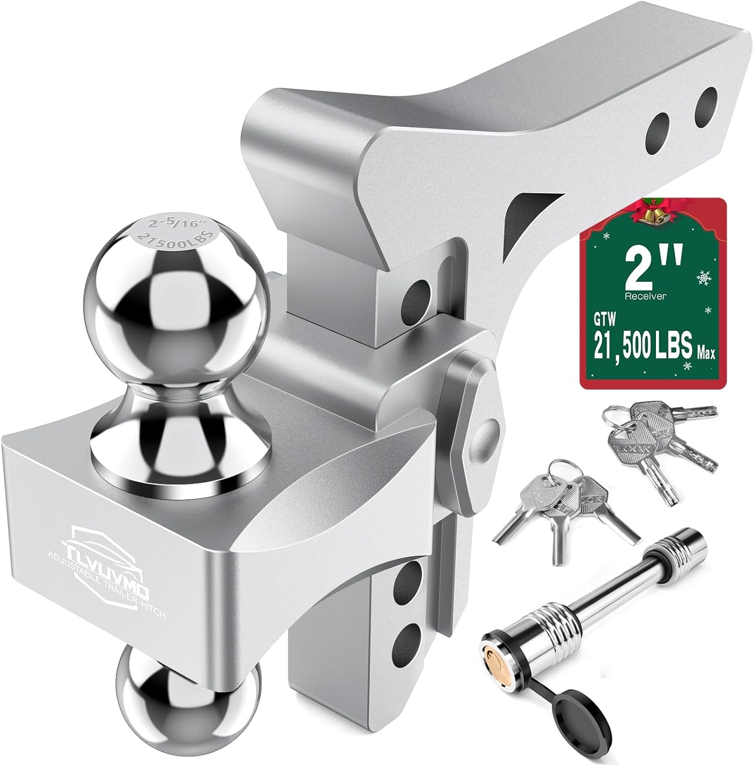 Photo 1 of Tlvuvmo 6 Inch Adjustable Trailer Hitch Receiver