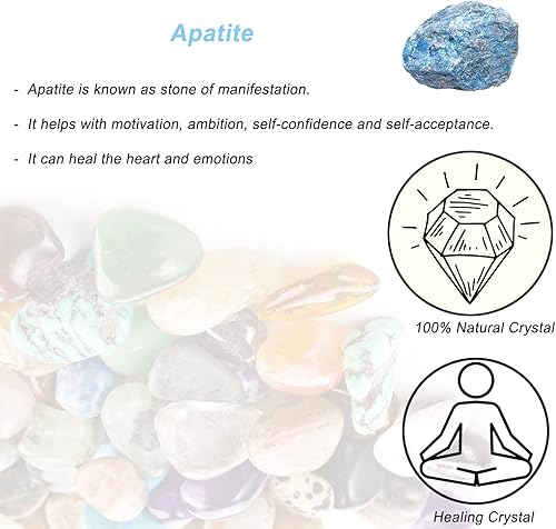 Miniatura 3 de Cristales crudos de apatita, cristales curativos grandes de 1.25 a 2.0 pulgadas, piedras naturales en bruto, cristal para volar, cabbing, rocas