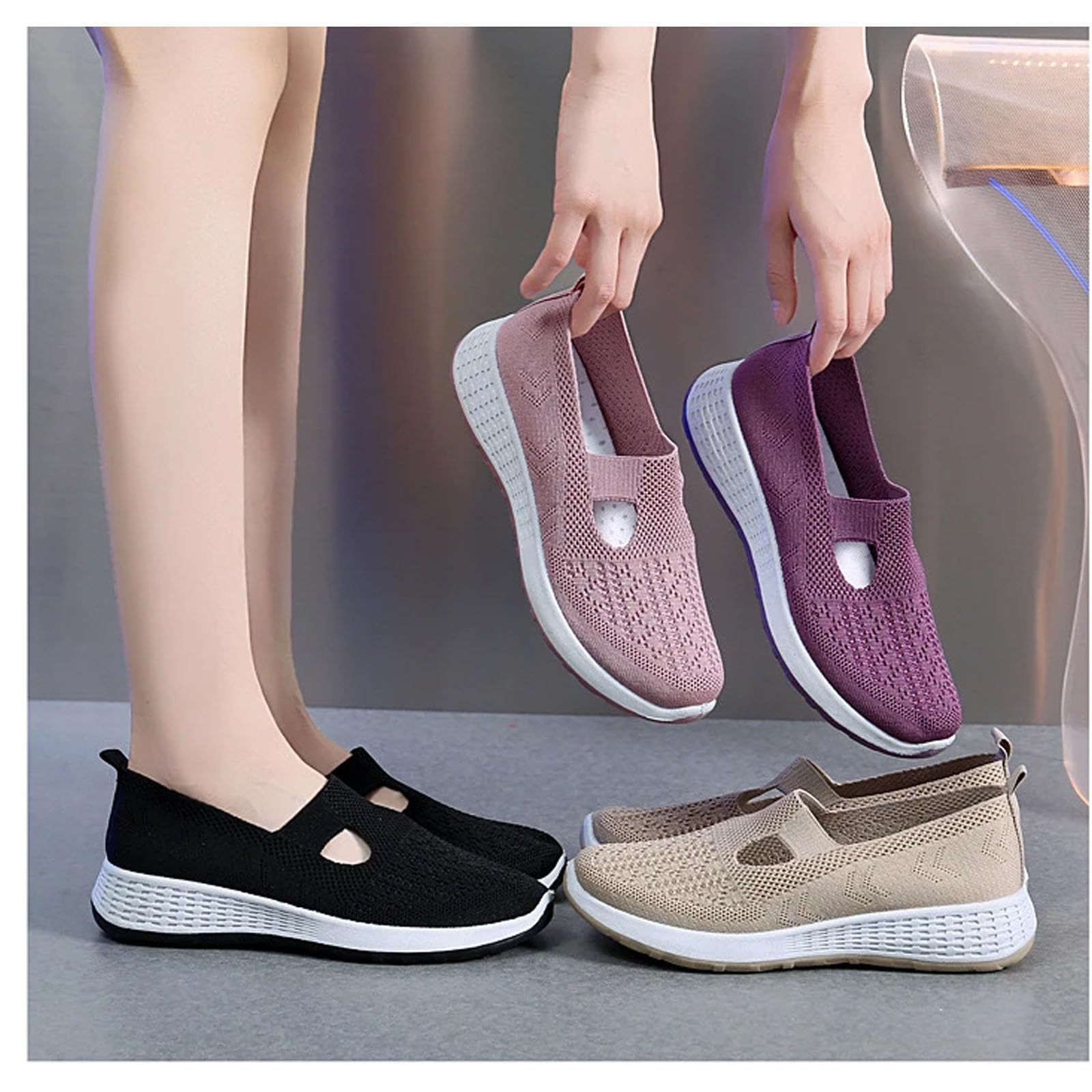 Zapatos ortopédicos para Mujer Transpirables Suela Suave para Caminar