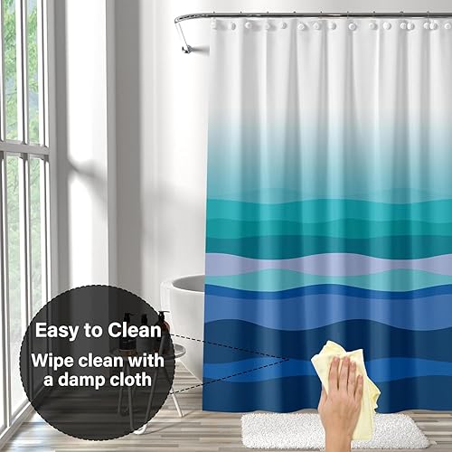 Vista 228 de Forro de plástico para ducha, forro de cortina de ducha de PEVA 4G de alta calidad con ojales inoxidables y 3 imanes pesados, cortinas de ducha