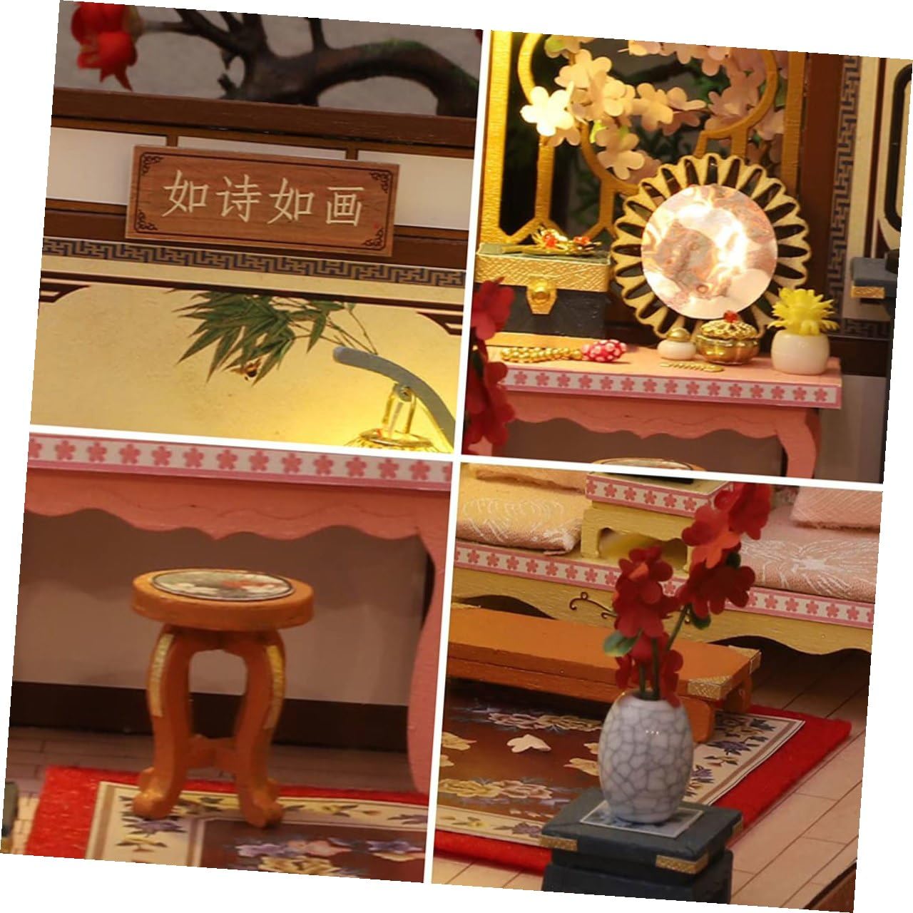 Casa in Miniatura Kit per Casa Decorativa Fai da Te Resistente all Usura Materiale di Buona Qualità