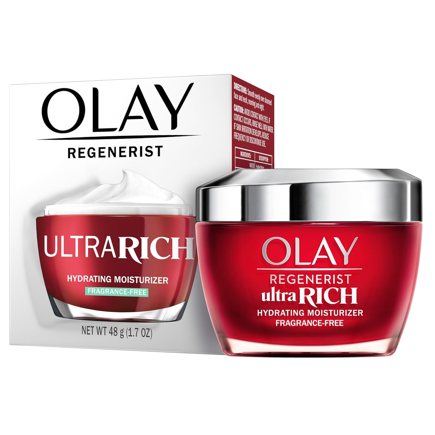 Olay Regenerist Ultra Rich Face Moisturizer, Fragrance-Free, 1.7 Oz - Image 8