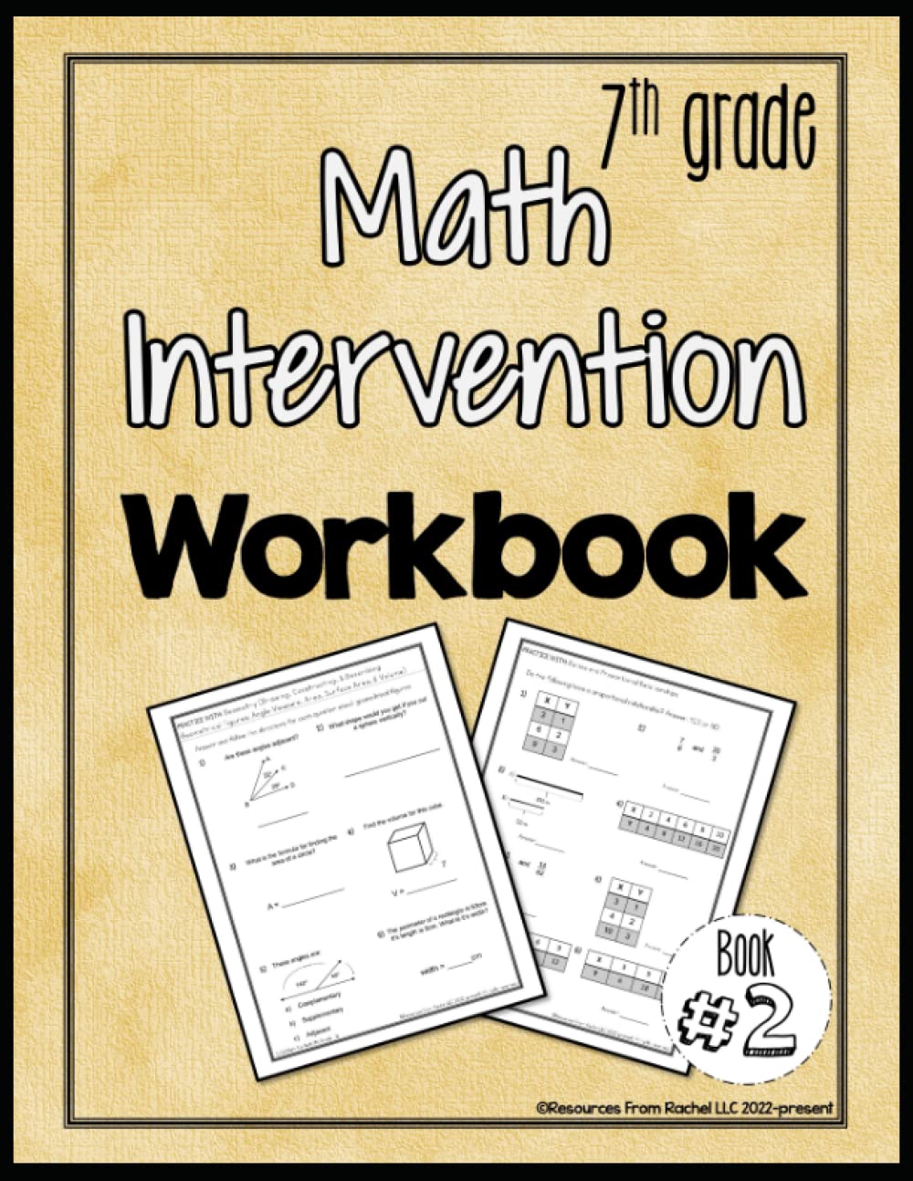 Math Intervention Workbook - Book 2: 7th grade (Math Intervention Workbooks *Answer Keys Sold Separately*)