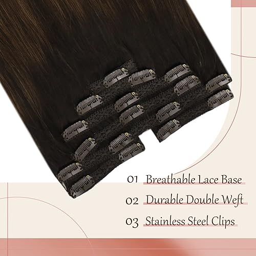 Miniatura 5 de Sunny - Extensiones de cabello humano real con cinta adhesiva, extensiones de cabello humano real, color marrón balayage, extensiones de cabello