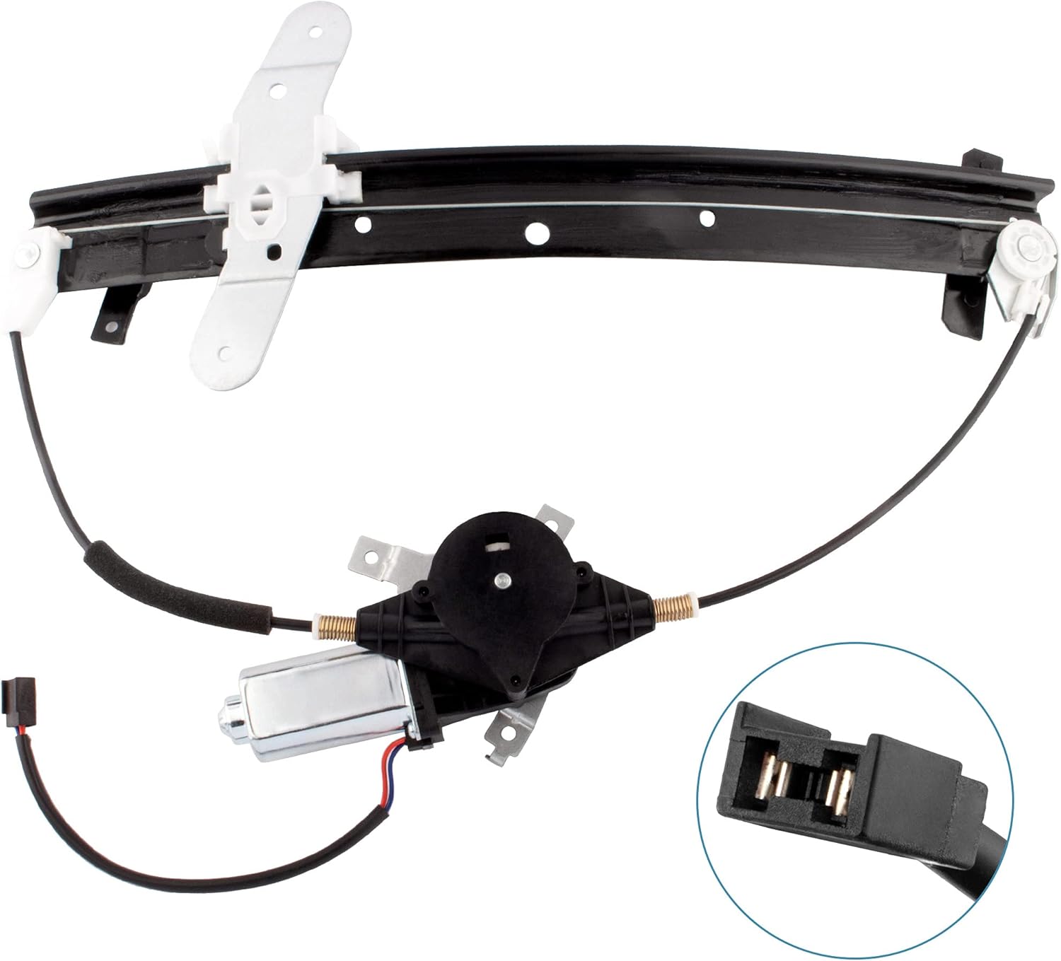 BOXI 741-665 6W7Z5423208AA Front Right Passenger Side Power Window Regulator with Motor Assembly Fit for Ford Crown Victoria 1992-2011 / for Mercu-ry Grand Marquis 1992-2011 / Marauder 2003-2004