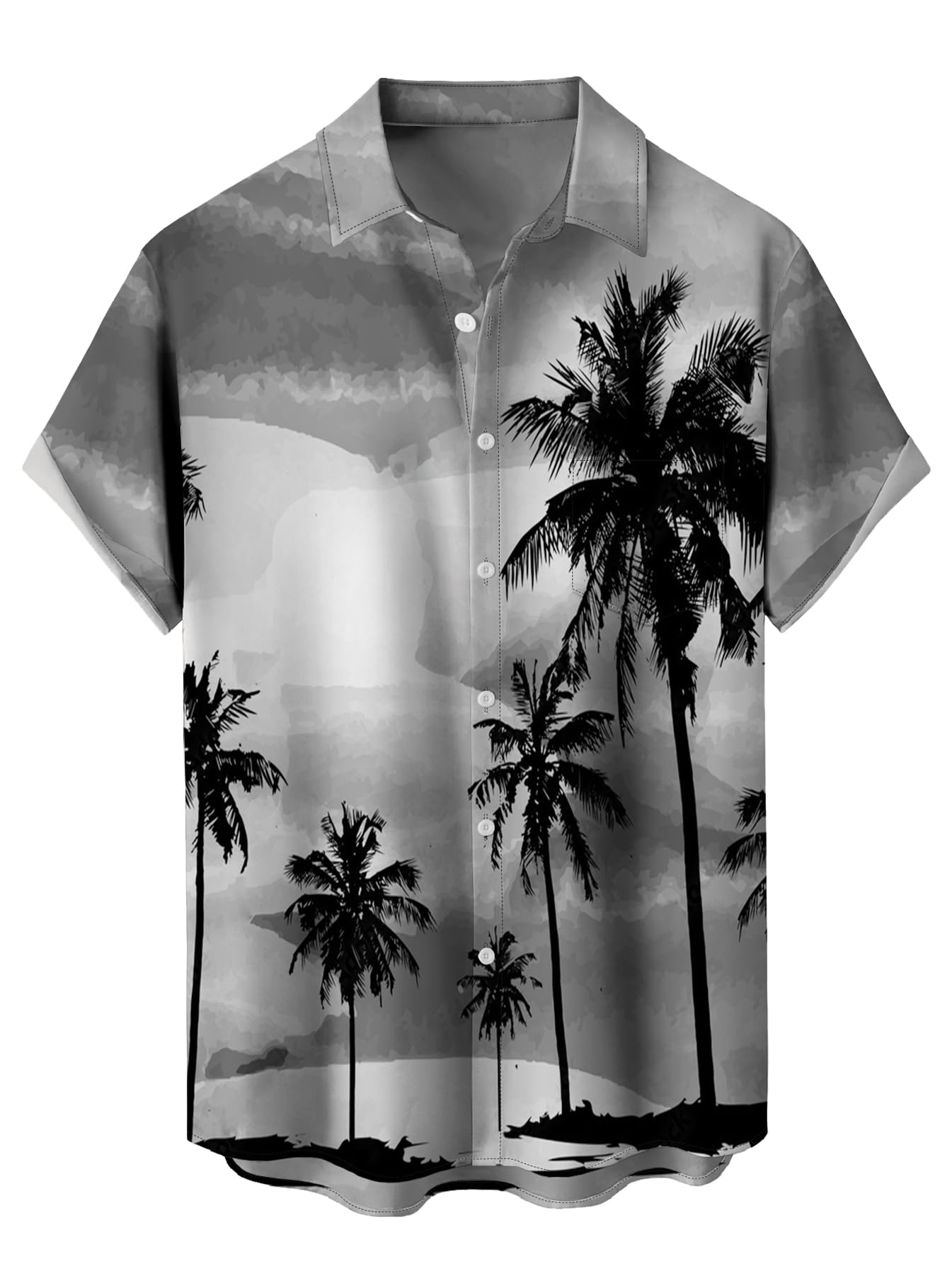 WRITKC Hawaiian Shirts for Men Loose Short Sleeve Mens Beach Shirts Resort Casual Shirts