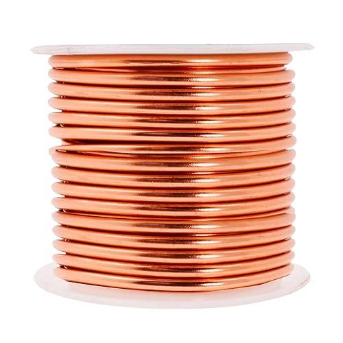 Mandala Crafts Alambre anodizado de aluminio de color floral calibre 12, 14, 16, 18, 20, 22 (calibre 10, tono cobre)