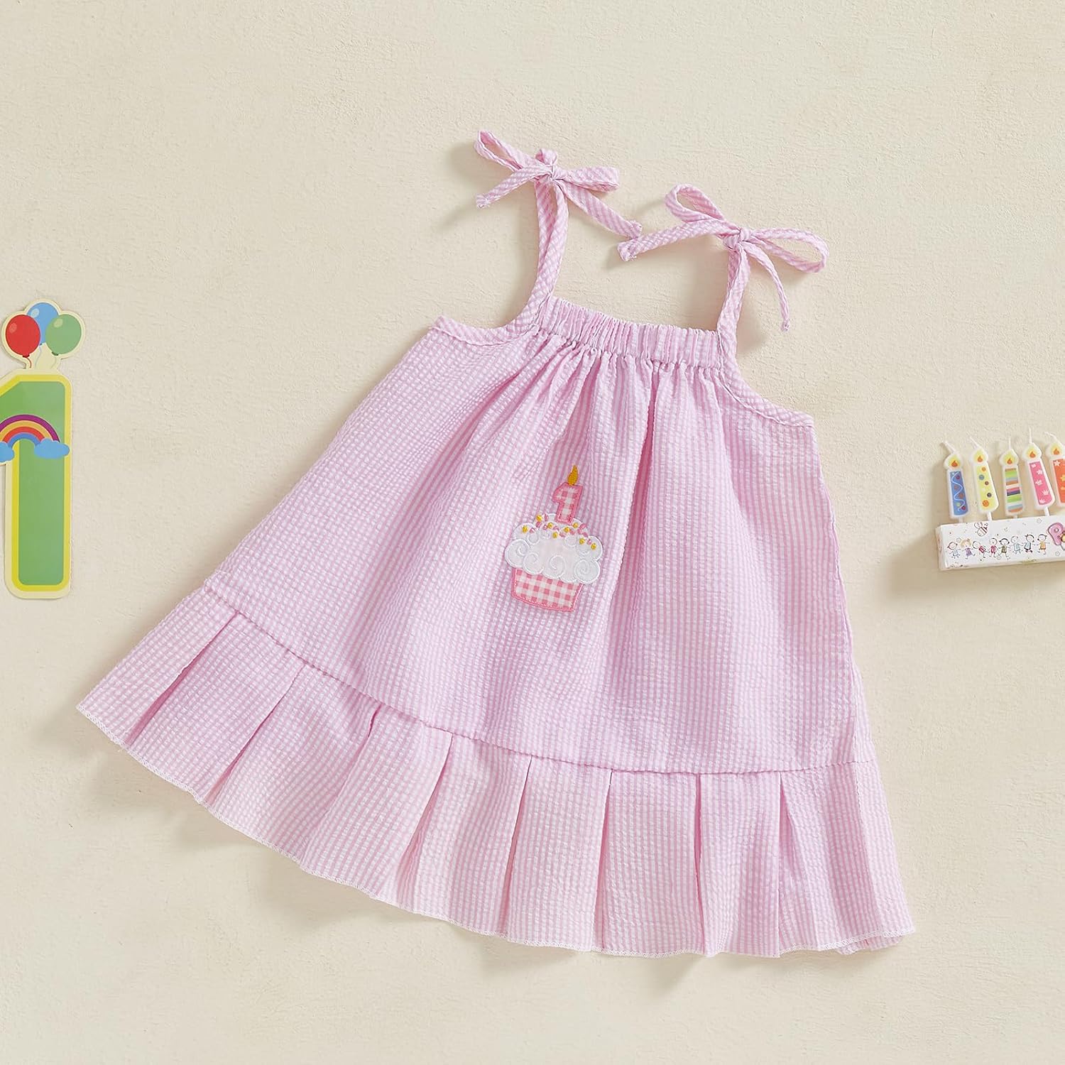 Baby Girl First Birthday Outfit Cake Smash Dress One Year Old Birthday Dress Summer Casual Dress