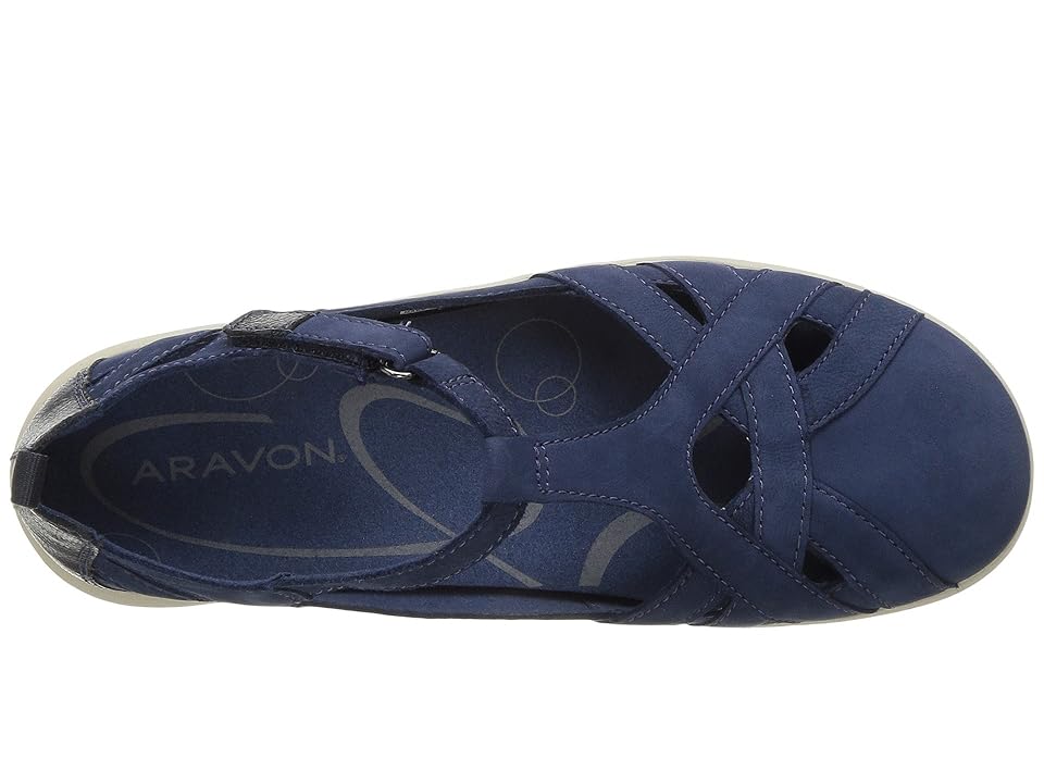 

Aravon Beaumont Fisherman (Blue Multi) Women's Slip on Shoes