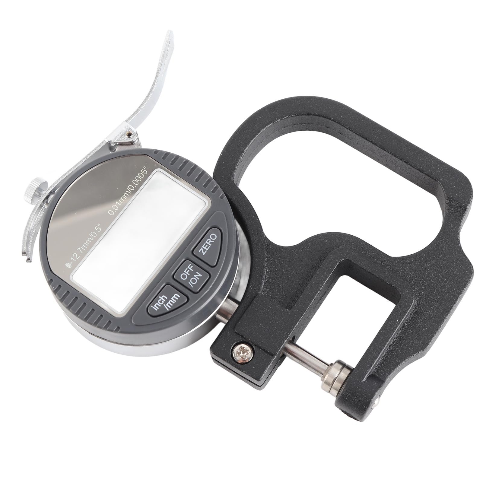 Micrometro digitale per spessore Misuratore di spessore elettronico Misuratore di spessore di precisione 0,01 mm per pelle, legno, carta, gamma 0-12,7 mm, Strumento portatile