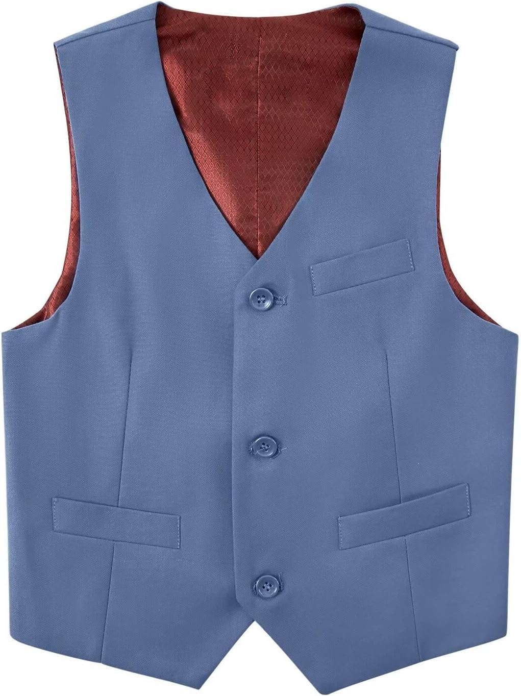 Boys Suit Kids Formal Wedding Tuxedo Dress Suits for Teen Boys Vest and Pants Set
