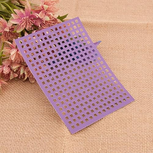 Miniatura 6 de Fondo de marco cuadrado de metal, troquelado de fondo de cuadrícula, plantillas de molde de plantillas para manualidades, manualidades,