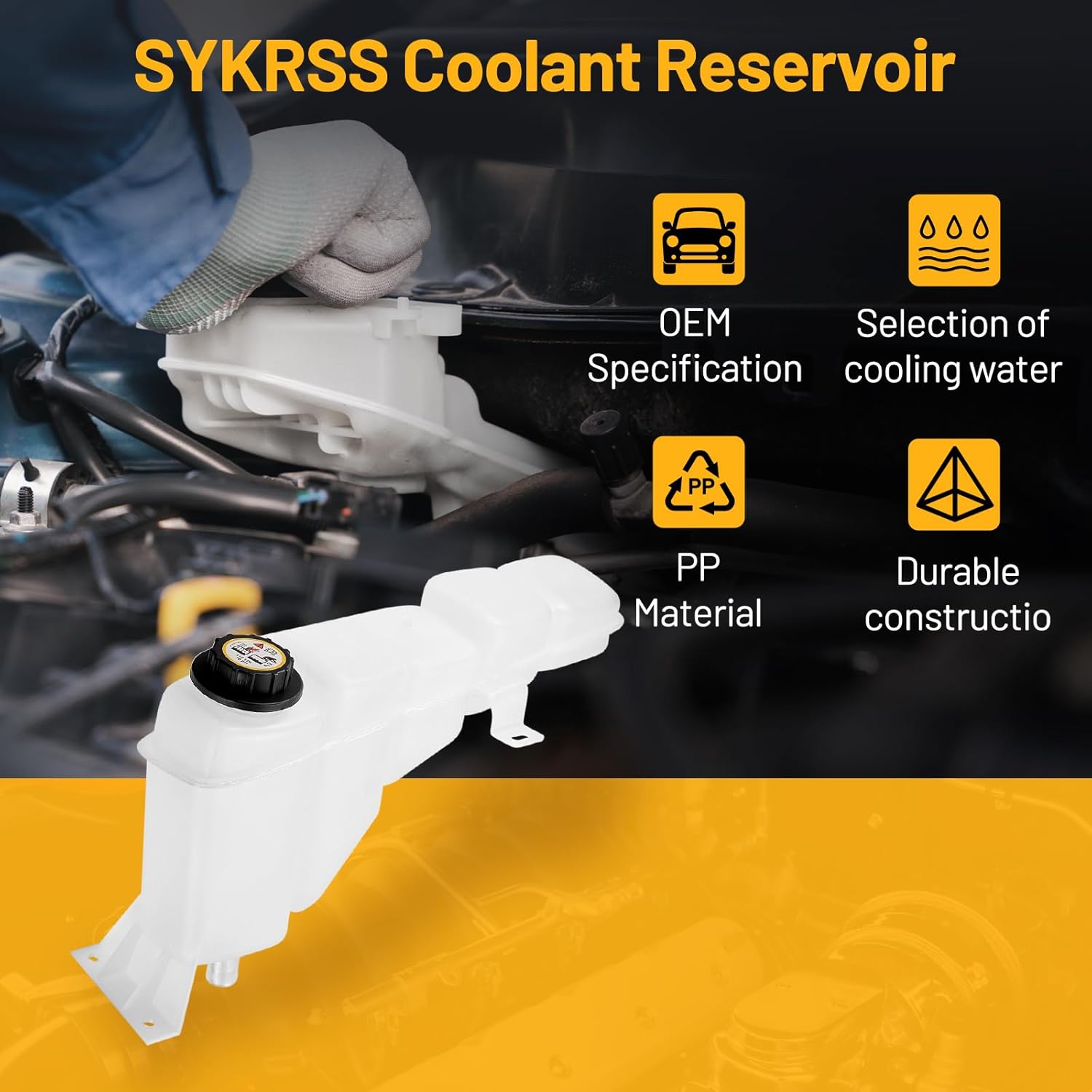 Engine Coolant Reservoir Tank 603-213 Compatible with Excursion 2000-2005 F-250 F-350 F-450 F-550 Super Duty 1999-2004 Replace 2C3Z8A080AA F6DZ8100A A080AA Coolant Expansion Reservoir Overflow