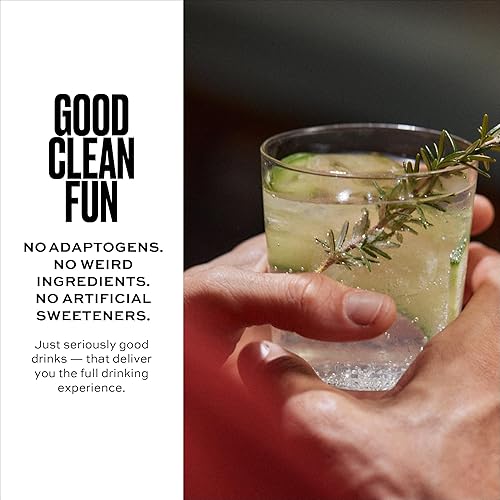 Miniatura 67 de AF Drinks Paloma sin alcohol Cócteles espumosos alternativos al alcohol con calidez botánica AFTERGLOW Sin gluten, bajas en calorías Latas