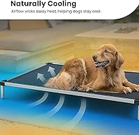 Vista 4 de K9 Ballistics Chew Proof Elevated Cooling Dog Bed - Made for Aggressive Chewers, Virtually Indestructible, Ripstop Fabric with No Padding