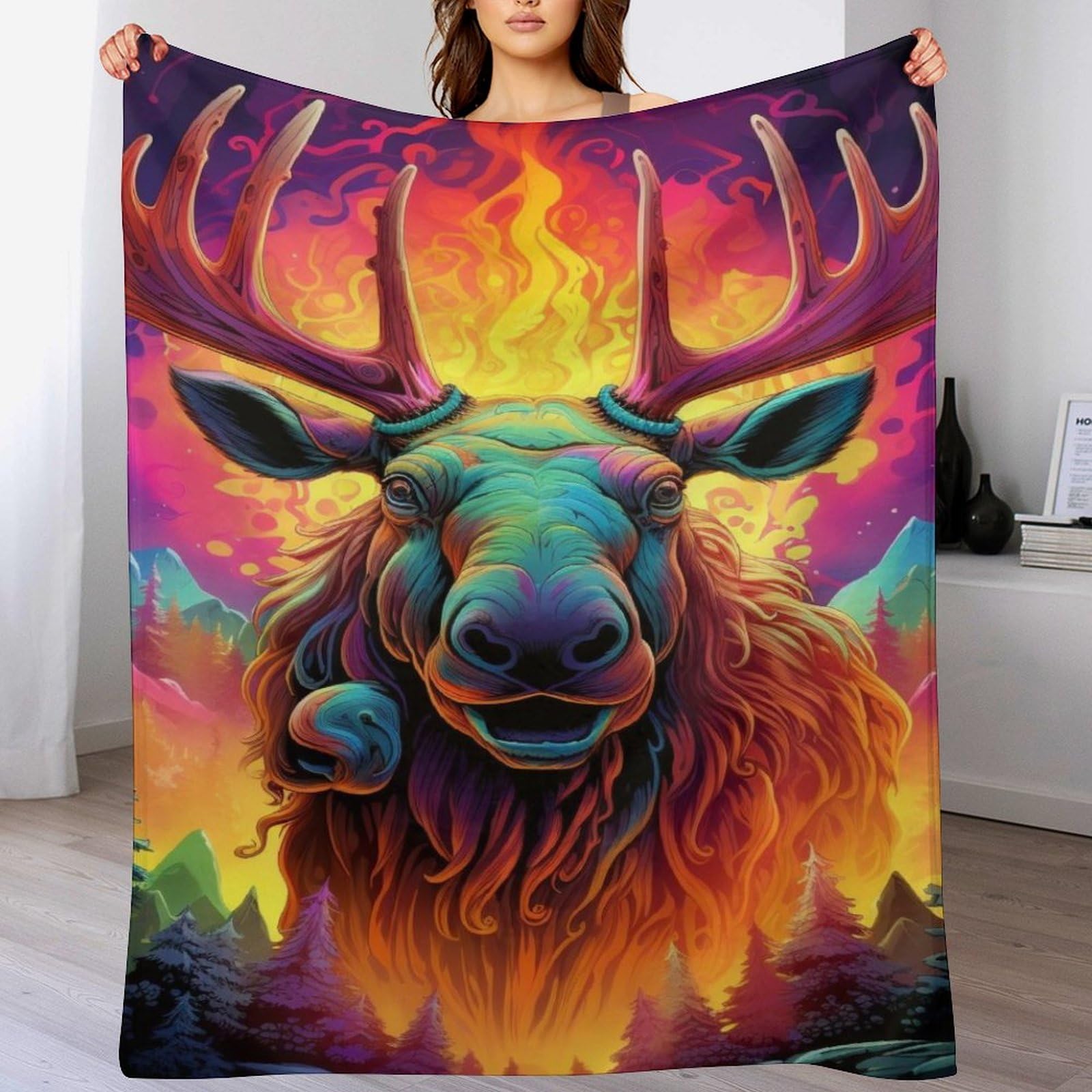 Couverture polaire en flannel plaid canapé lit douillet de 130x180cm
