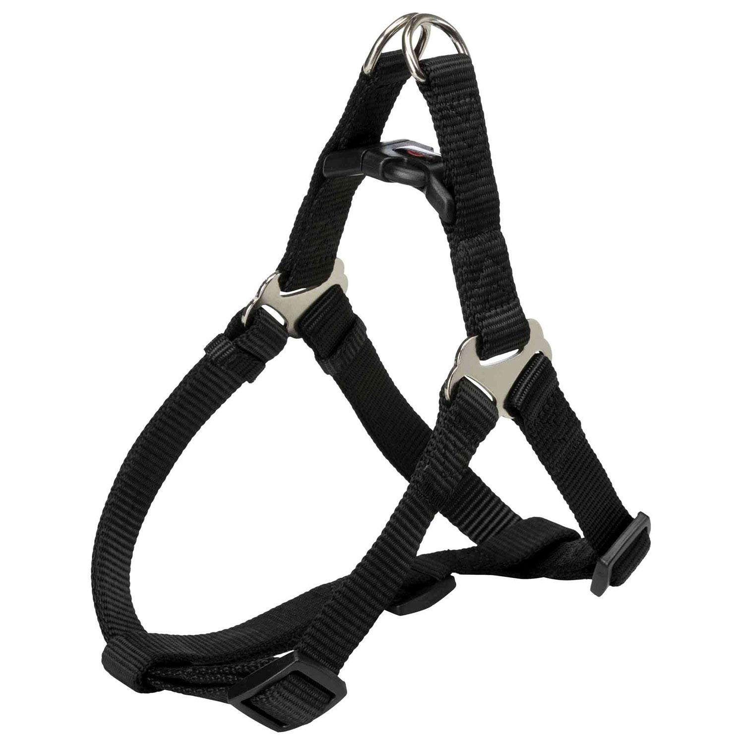 TRIXIE premium one touch harness size L: chest circumference 25.6-31.5 inches/1 inch in black