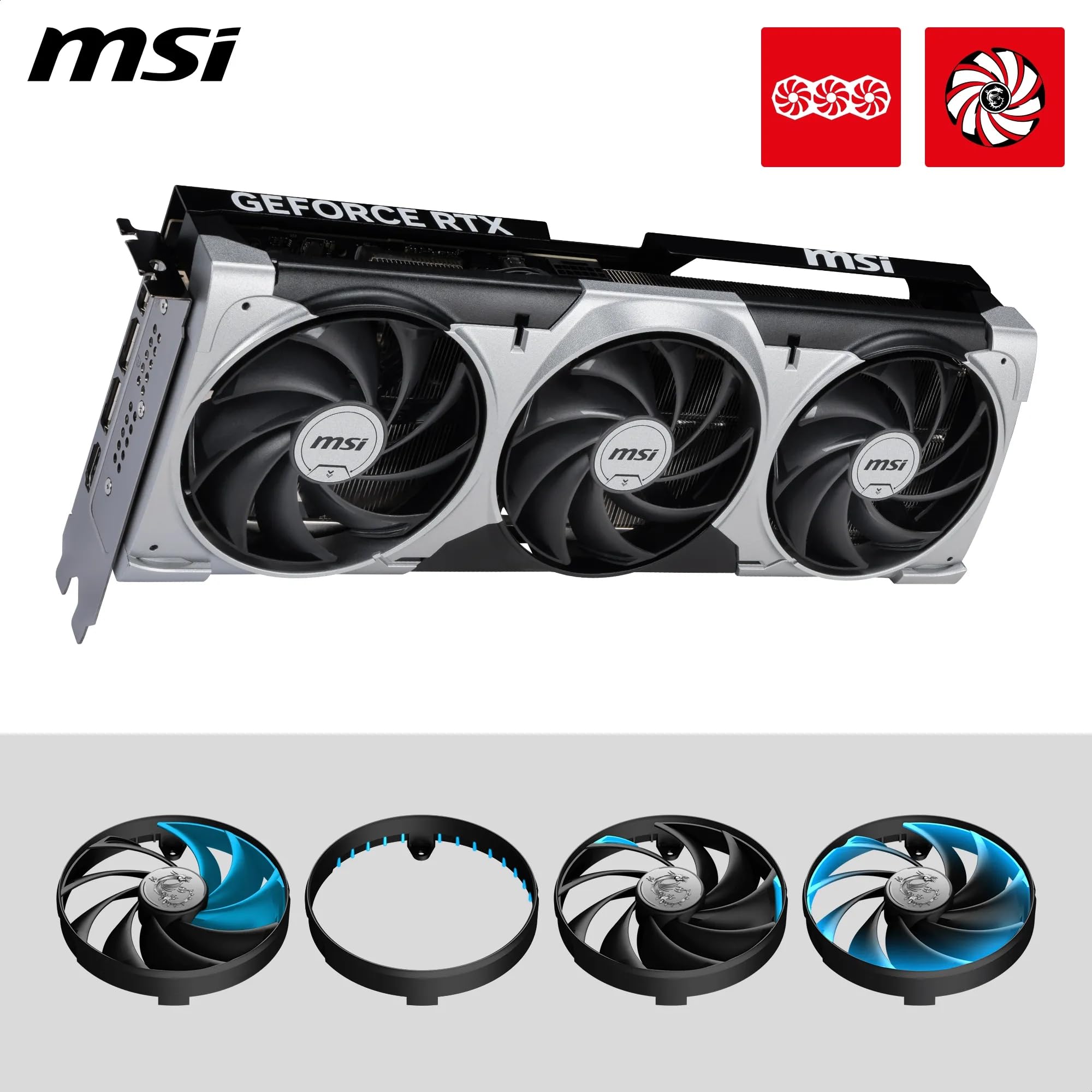 MSI NVIDIA GeForce RTX 5070 12G Ventus 3X OC Carte Graphique