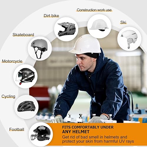 Miniatura 10 de TCCFCCT Parasol de sombrero duro, protector solar de malla de ala completa, protección solar de alta visibilidad, protección para el cuello y