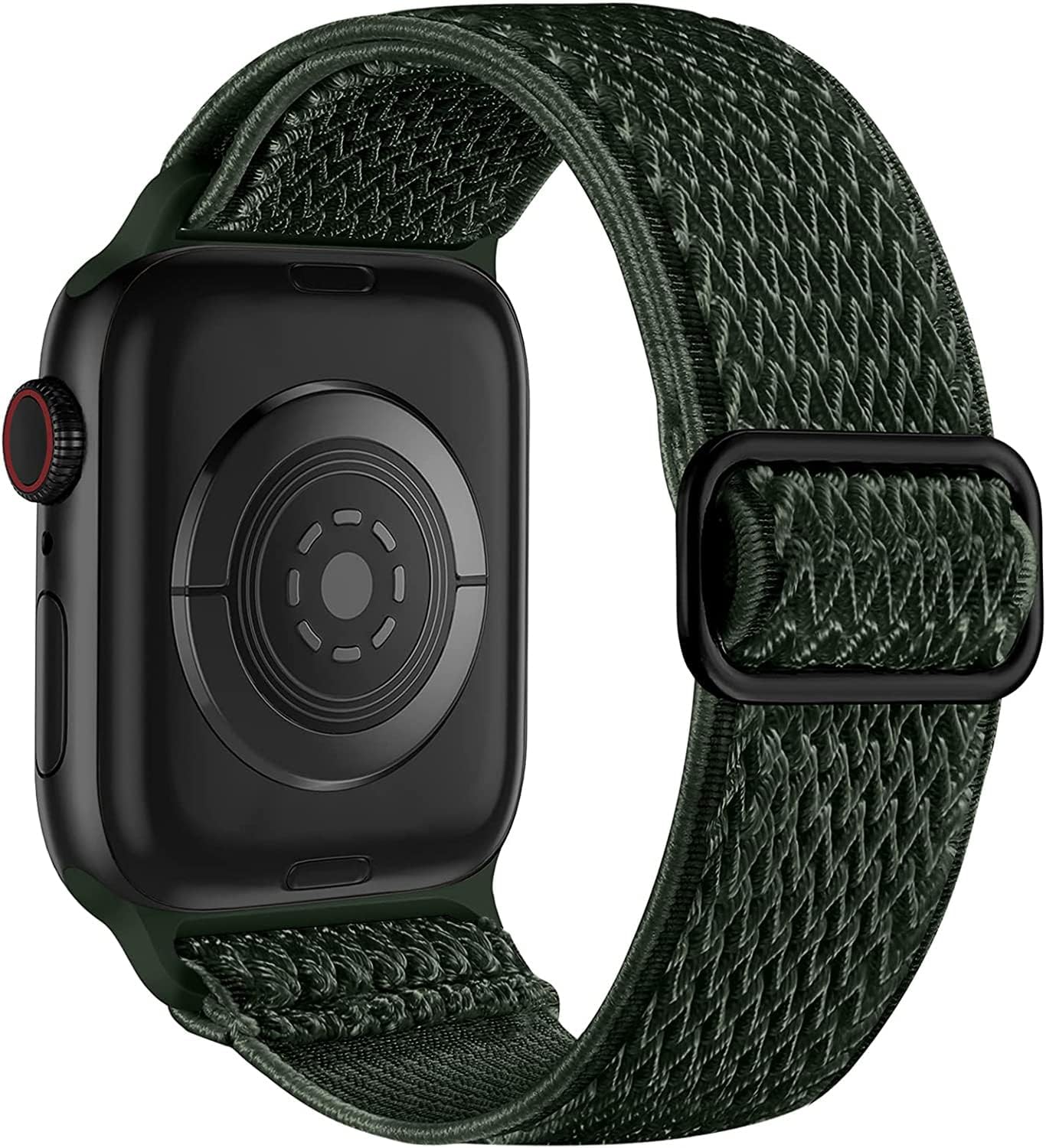 Lerobo Nylon Stretchy Solo Loop Watch Band, Compatible with Apple Watch Series 11-1, SE/Ultra 3 2 1 38/40/41/42/44/45mm/46mm/49mm, Adjustable Replacement Strap for Women Men