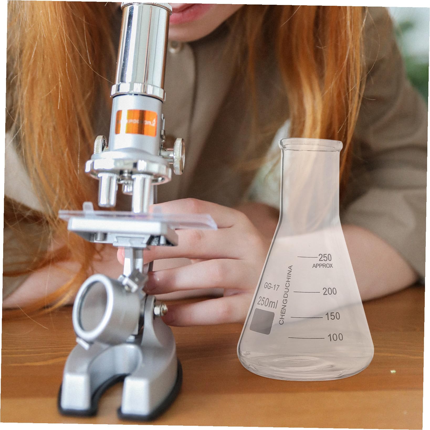 Set di Cilindri Graduati in Vetro 9 Pezzi 50-250 Ml | Scala Leggibile, senza Perdite Laterali, per Progetti Sperimentali e Chimica