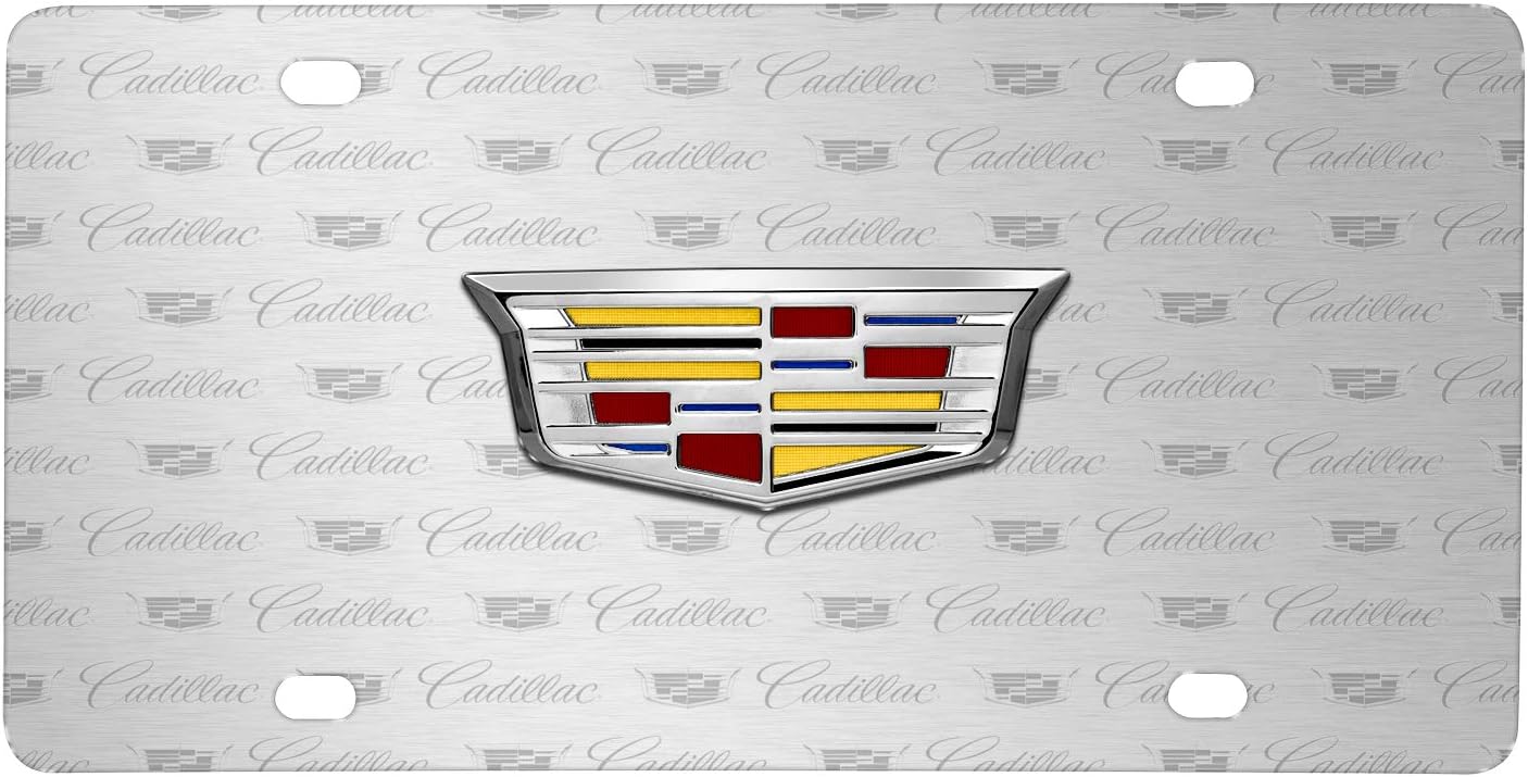 Amazon.com: iPick Image for Cadillac Crest 3D Logo on Logo Pattern ...
