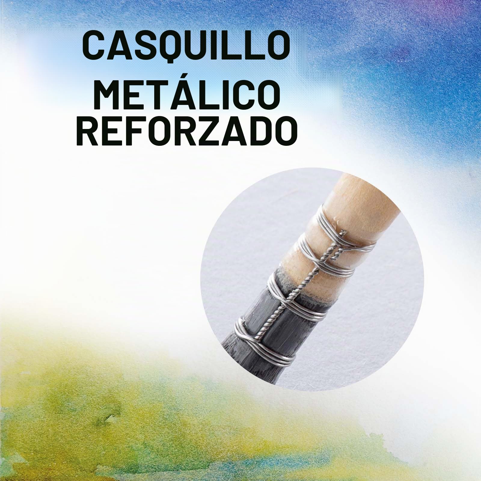 COOZEE Pinceles para artistas, pinceles profesionales de acuarela de pelo de ardilla natural, juego de pinceles redondos y puntiagudos perfectos para acuarela, pintura acrílica gouache (4 pinceles)