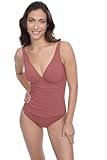 Elegant and Stylish Women’s V-Neck One Piece Bathing Suit with Soft Cups and Tummy Control Swim Essential