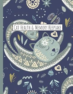 Cat Health & Memory Keepsake: Cat Medical Record Tracker Log Book and Journal For Sharing Fun Memories